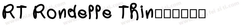 RT Rondelle Thin字体转换